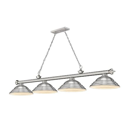 Z-Lite Cordon 4 Light Billiard, Brushed Nickel 2306-4BN-SBN